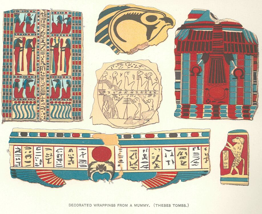 208.jpg Decorated Wrappings from a Mummy (color) 
